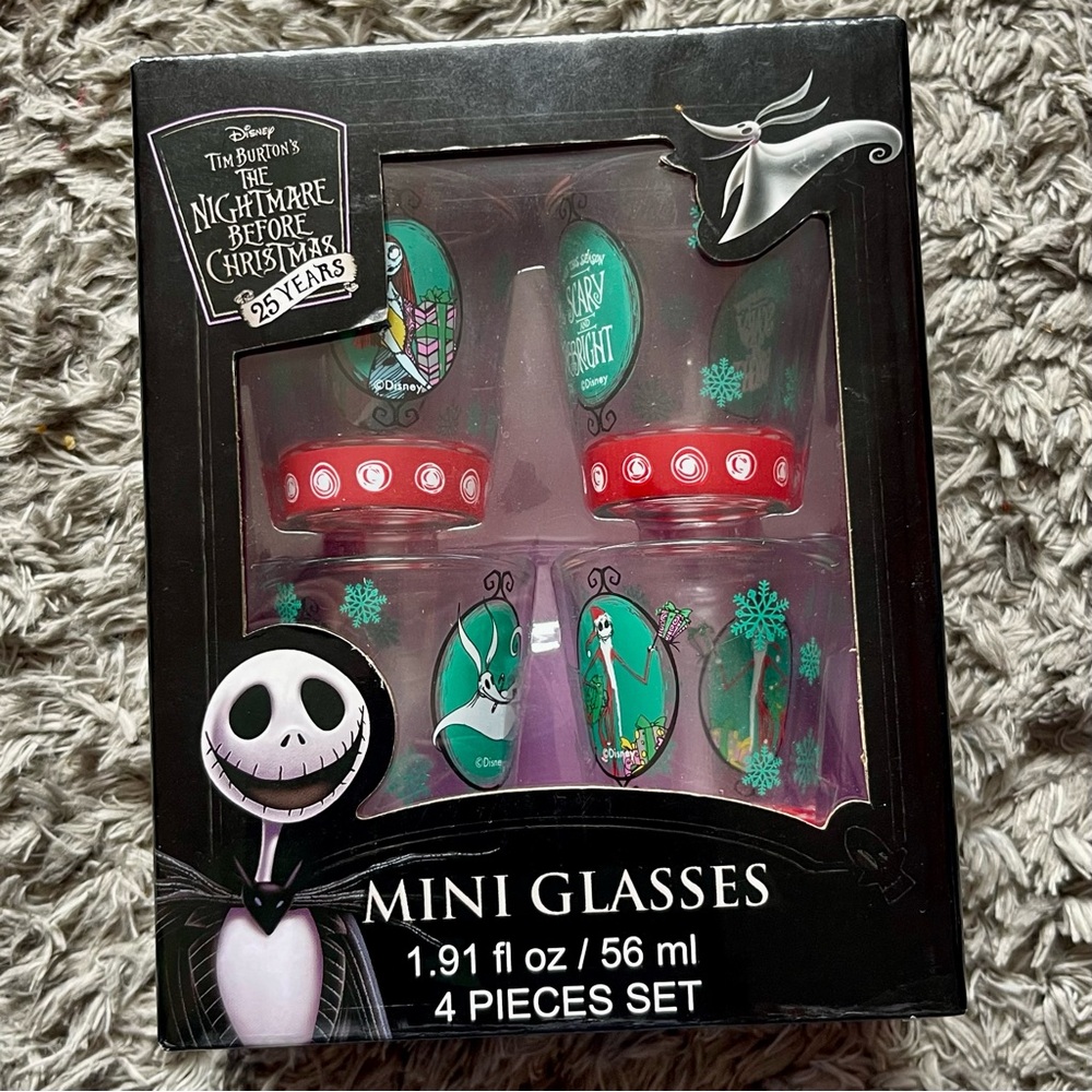 Nightmare Before Christmas 25th Anniversary Shot Glass Set